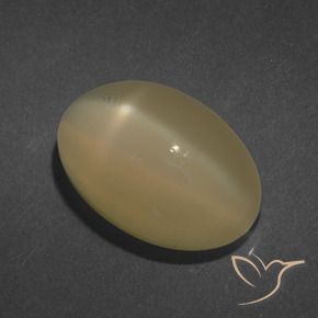 9,17 ctw natürlicher bräunlich-orange Sternmondstein, Oval, Lichtdurchlässig