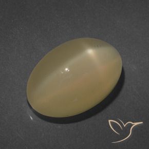 9,17 ctw natürlicher bräunlich-orange Sternmondstein, Oval, Lichtdurchlässig