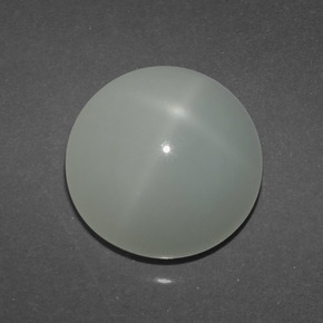 6,77 ctw natürlicher cream Stern-Mondstein, Rundschliff, Lichtdurchlässig