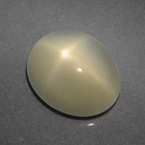 4,06 ctw natürlicher cream Stern-Mondstein, Oval Schliff, Lichtdurchlässig