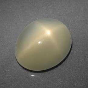 4,06 ctw natürlicher cream Stern-Mondstein, Oval Schliff, Lichtdurchlässig
