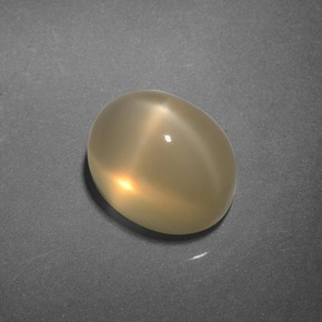 3,25 ctw natürlicher cream Stern-Mondstein, Oval Schliff, Lichtdurchlässig