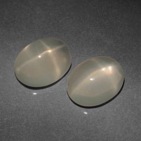  ct natürliche cream Stern-Mondstein-Edelsteine, Oval Schliff, Lichtdurchlässig