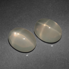  ct natürliche cream Stern-Mondstein-Edelsteine, Oval Schliff, Lichtdurchlässig