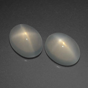  ct natürliche cream Stern-Mondstein-Edelsteine, Oval Schliff, Lichtdurchlässig