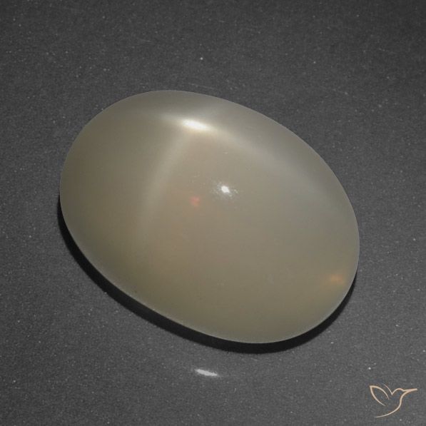8.95ct Natürlicher Helles Kaffeebraun Sternmondstein, Oval, Lichtdurchlässig