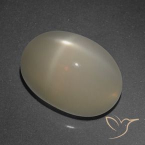 9,17 ctw natürlicher Helles Kaffeebraun Sternmondstein, Oval, Lichtdurchlässig