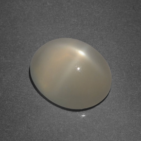 3,86 ctw natürlicher cream Stern-Mondstein, Oval Schliff, Lichtdurchlässig