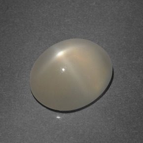 3,86 ctw natürlicher cream Stern-Mondstein, Oval Schliff, Lichtdurchlässig