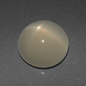 3,56 ctw natürlicher cream Stern-Mondstein, Rundschliff, Lichtdurchlässig