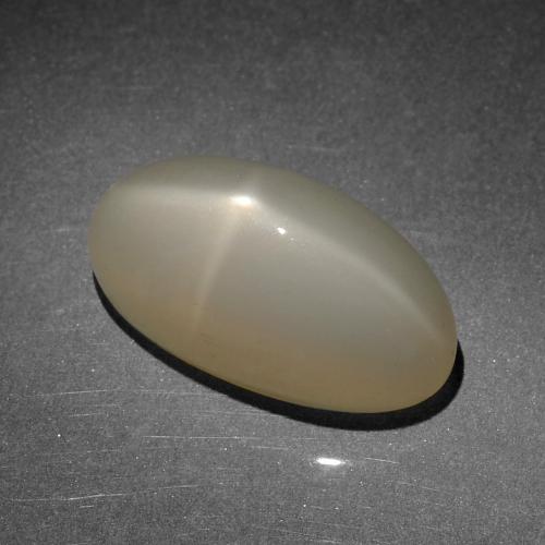 9,17 ctw natürlicher Helles warmes Braun Sternmondstein, Oval Schliff, Lichtdurchlässig