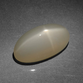 9,17 ctw natürlicher Helles warmes Braun Sternmondstein, Oval Schliff, Lichtdurchlässig