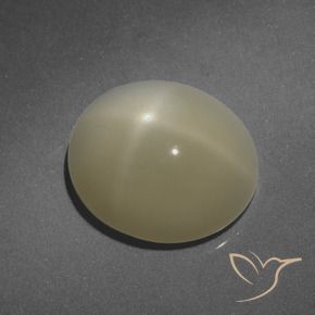 9,17 ctw natürlicher Helles warmes Braun Sternmondstein, Oval, Lichtdurchlässig