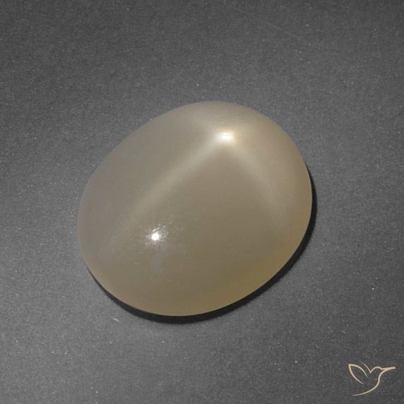 4.99ct Natürlicher Hellbraun Sternmondstein, Oval, Lichtdurchlässig, Photo A
