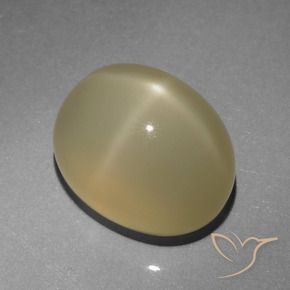 9,17 ctw natürlicher Sehr helles Braun Sternmondstein, Oval, Lichtdurchlässig