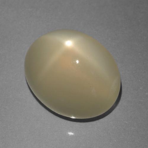 9,17 ctw natürlicher Helles warmes Braun Sternmondstein, Oval Schliff, Lichtdurchlässig