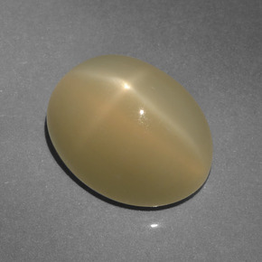 6,64 ctw natürlicher brauner Stern-Mondstein, Oval Schliff, Lichtdurchlässig