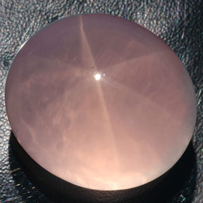 182,80 ctw natürlicher rosafarbener Stern-Rosenquarz, Transparent, Transparent / Lichtdurchlässig