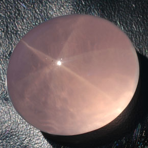 182,80 ctw natürlicher rosafarbener Stern-Rosenquarz, Transparent, Transparent / Lichtdurchlässig