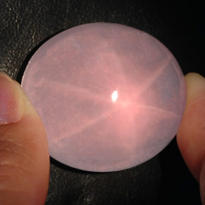 120,50 ctw natürlicher rosafarbener Stern-Rosenquarz, Transparent, Transparent / Lichtdurchlässig