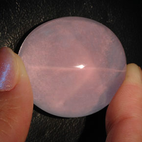 101,45 ctw natürlicher rosafarbener Stern-Rosenquarz, Transparent, Transparent / Lichtdurchlässig