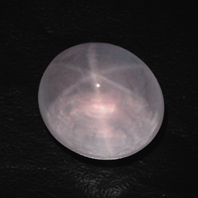 38,95 ctw natürlicher rosafarbener Stern-Rosenquarz, Oval Schliff, Transparent