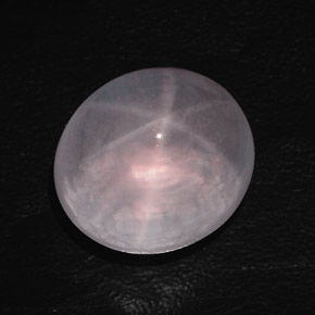 38,95 ctw natürlicher rosafarbener Stern-Rosenquarz, Oval Schliff, Transparent