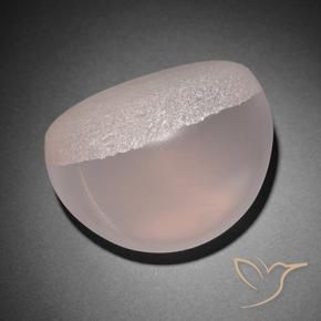 9,17 ctw natürlicher hellrosa Sternrosenquarz, Oval Schliff, Lichtdurchlässig