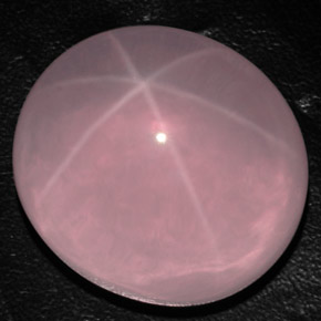 163,20 ctw natürlicher rosafarbener Stern-Rosenquarz, Transparent, Transparent / Lichtdurchlässig