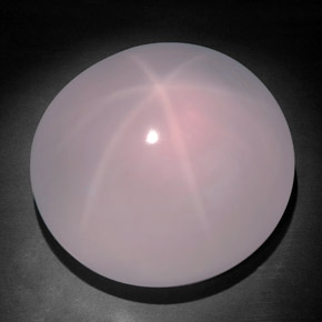 311,65 ctw natürlicher rosafarbener Stern-Rosenquarz, Oval Schliff, Transparent