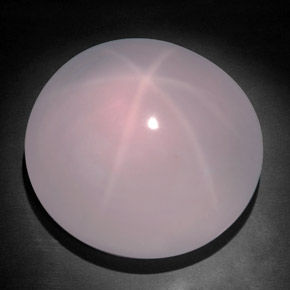 311,65 ctw natürlicher rosafarbener Stern-Rosenquarz, Oval Schliff, Transparent