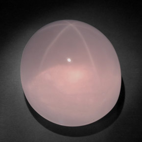 149,85 ctw natürlicher rosafarbener Stern-Rosenquarz, Oval Schliff, Transparent