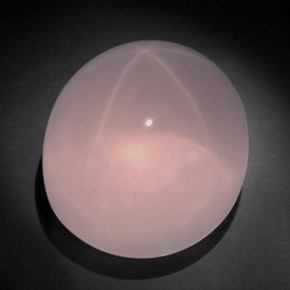 149,85 ctw natürlicher rosafarbener Stern-Rosenquarz, Oval Schliff, Transparent