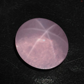 9,17 ctw natürlicher Pink Sternrosenquarz, Oval Schliff, Transparent