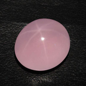 9,17 ctw natürlicher Pink Sternrosenquarz, Oval Schliff, Lichtdurchlässig