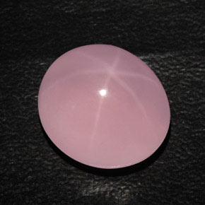 9,17 ctw natürlicher Pink Sternrosenquarz, Oval Schliff, Lichtdurchlässig