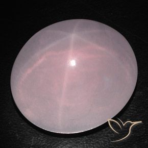 9,17 ctw natürlicher Mittelrosa Rosa Sternrosenquarz, Transparent, Transparent / Lichtdurchlässig