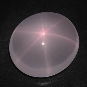 96,13 ctw natürlicher rosafarbener Stern-Rosenquarz, Oval Schliff, Transparent