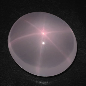 96,13 ctw natürlicher rosafarbener Stern-Rosenquarz, Oval Schliff, Transparent