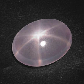 9,17 ctw natürlicher Pink Sternrosenquarz, Oval Schliff, Transparent