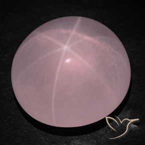 236.30ct Natürlicher Mittelrosa Sternrosenquarz, Oval, Transparent / Lichtdurchlässig