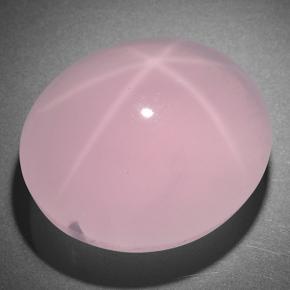 105,30 ctw natürlicher rosafarbener Stern-Rosenquarz, Oval Schliff, Lichtdurchlässig