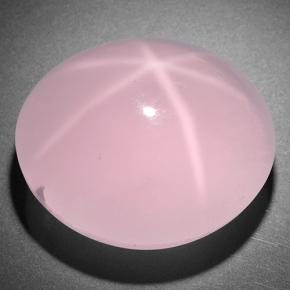 105,30 ctw natürlicher rosafarbener Stern-Rosenquarz, Oval Schliff, Lichtdurchlässig