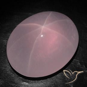 579.55ct Natürlicher Mittelrosa Sternrosenquarz, Oval, Transparent / Lichtdurchlässig