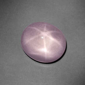 9,17 ctw natürlicher Pink Stern-Rosenquarz, Oval Schliff, Transparent