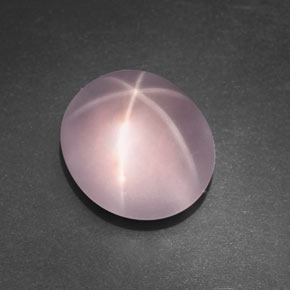 9,17 ctw natürlicher Pink Sternrosenquarz, Oval Schliff, Transparent