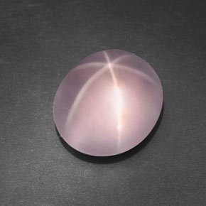 9,17 ctw natürlicher Pink Sternrosenquarz, Oval Schliff, Transparent