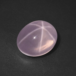 9,17 ctw natürlicher Pink Stern-Rosenquarz, Oval Schliff, Transparent
