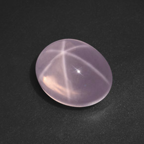 9,17 ctw natürlicher Pink Stern-Rosenquarz, Oval Schliff, Transparent