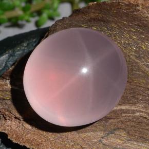 9,17 ctw natürlicher Pink Stern-Rosenquarz, Oval Schliff, Lichtdurchlässig